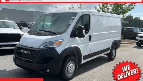 New 2024 Ram ProMaster Cargo Van Tradesman 1500 with Passenger Seat Low Roof 136"